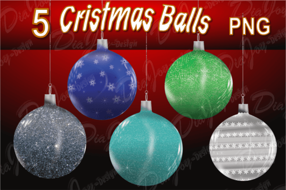 Blue Black Green Silver Christmas Balls Embroidery Review