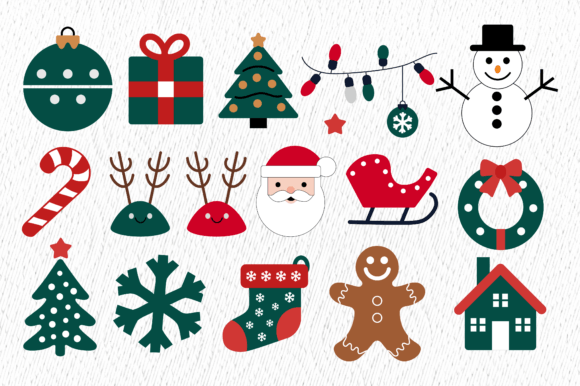 Christmas Elements Vector Illustration for Modern Design Projects