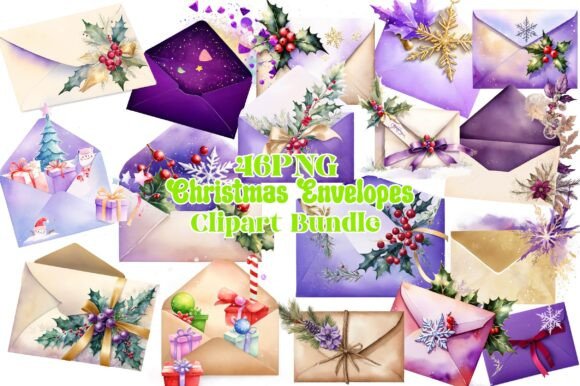 Christmas Envelopes Clipart Bundle: A Crafter’s Review for Seasonal Illustrations