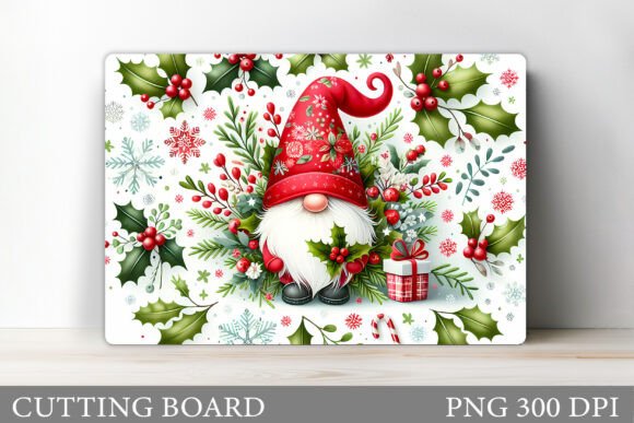 Christmas Gnome Cutting Board Design Illustrations Review