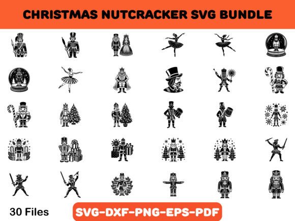 Christmas Nutcracker SVG Bundle: Festive Illustrations for Real Brands