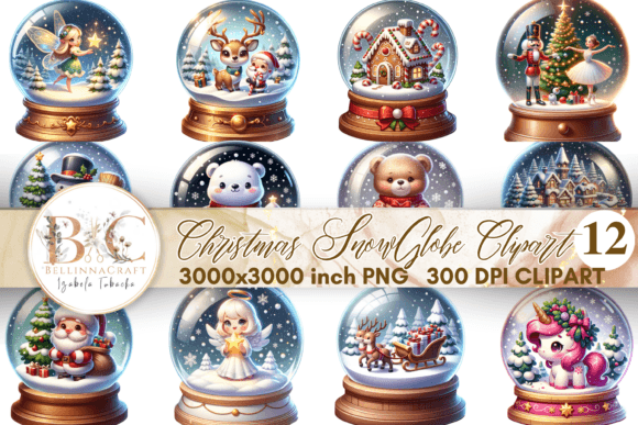 Christmas SnowGlobe Clipart Bundle Review