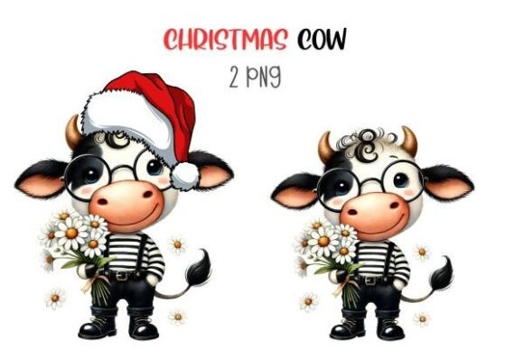 Highland Cow Christmas Clipart Review
