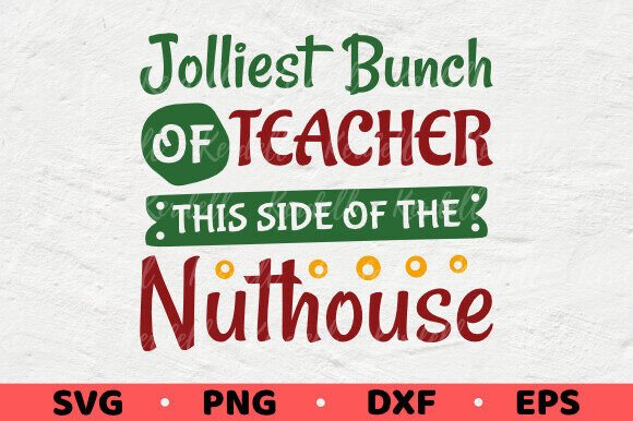 Jolliest Bunch Teacher Christmas School Illustrations Review