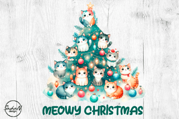 Meowy Christmas, Christmas Sublimation: A Review of Cute Illustrations for Sellers