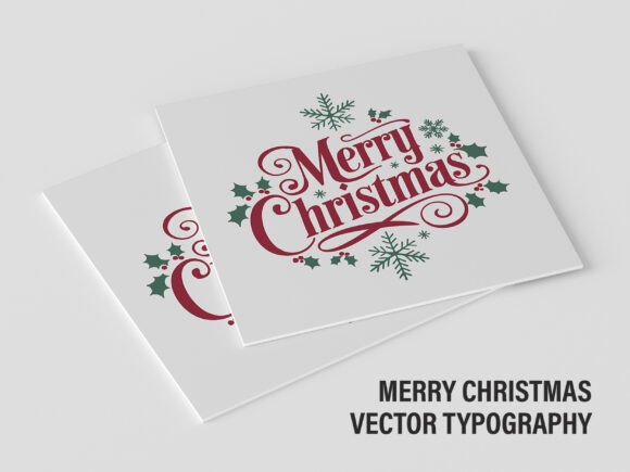 Merry Christmas Vector Typography V2 10: A Review for Illustrations and Blog Graphics