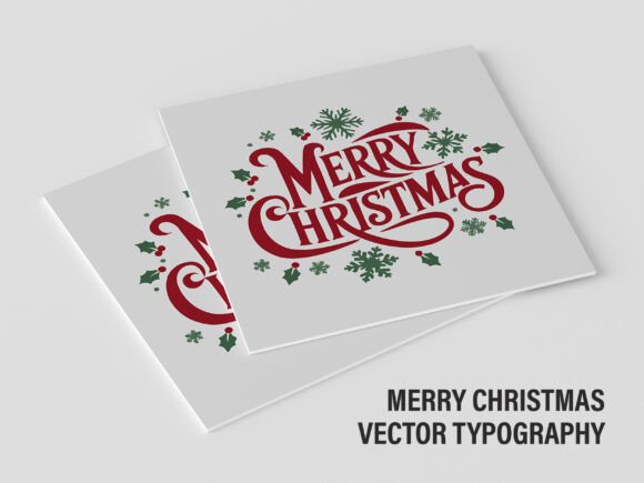 Merry Christmas Vector Typography V2 11: A Review for Bloggers and Illustrations