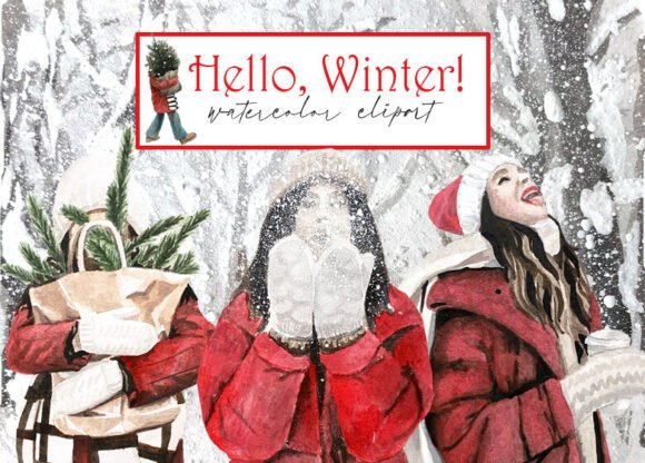 Winter Watercolor Clipart. Christmas PNG: A Designer's Review of Seasonal Illustrations
